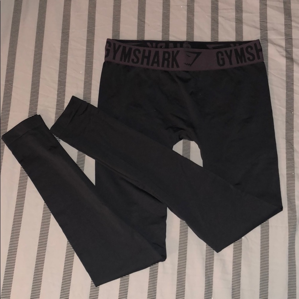 Gymshark • Charcoal/Purple Fit Leggings • NEW